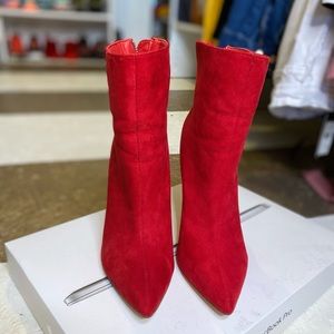 Red Anke Booties